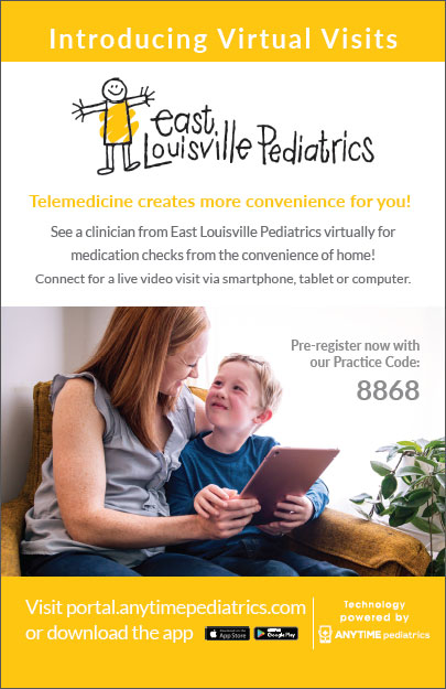 East Louisville Peds is now offering Telemedicine